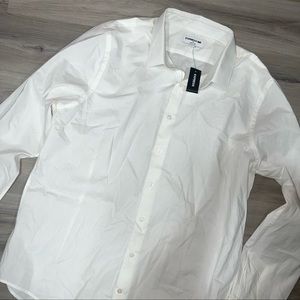 Express Men White Extra Slim Dress Shirt